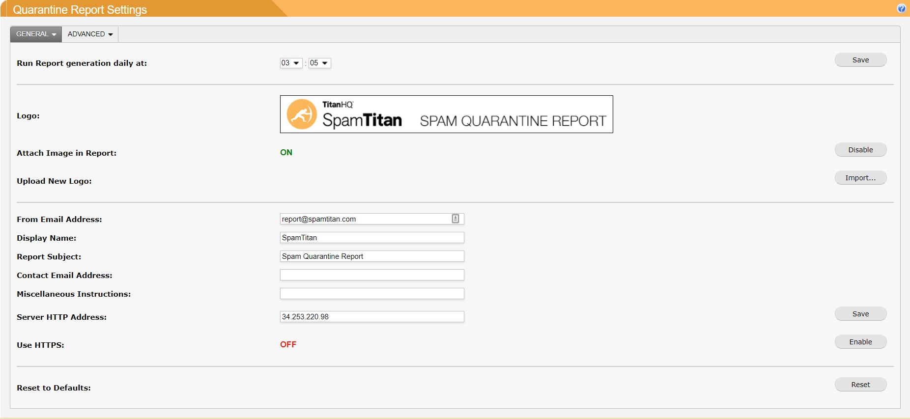 gfi mailessentials change link in quarantine report